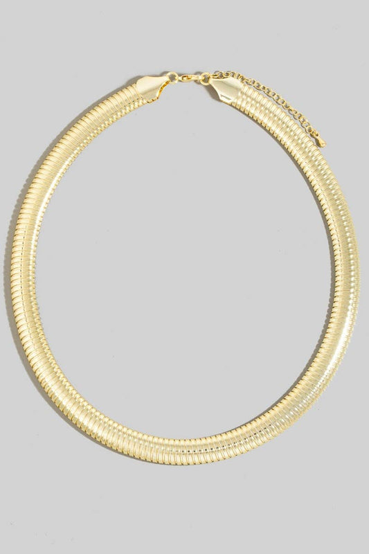 Gold Dipped Thick Snake Chain Necklace