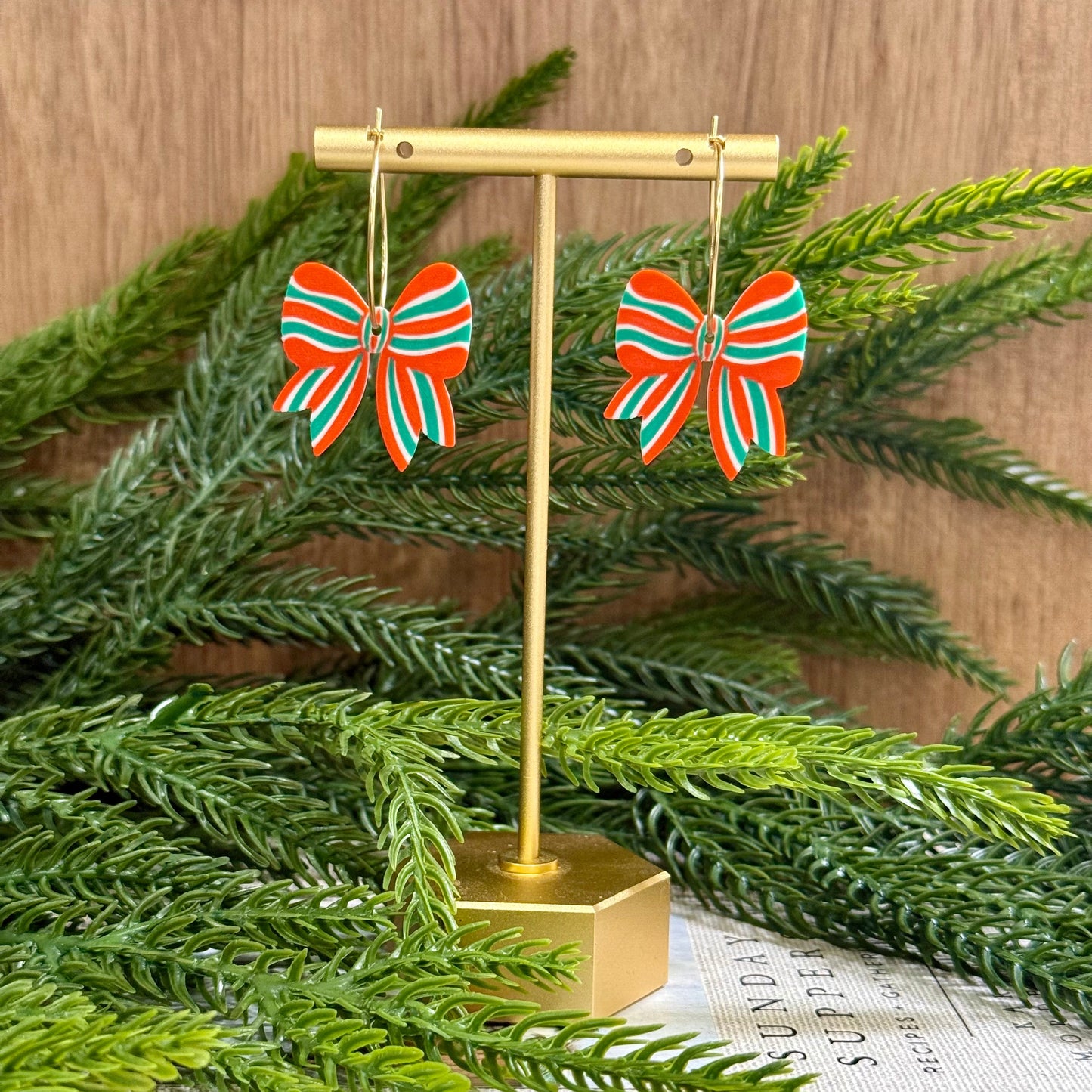 Holiday Bow Earrings