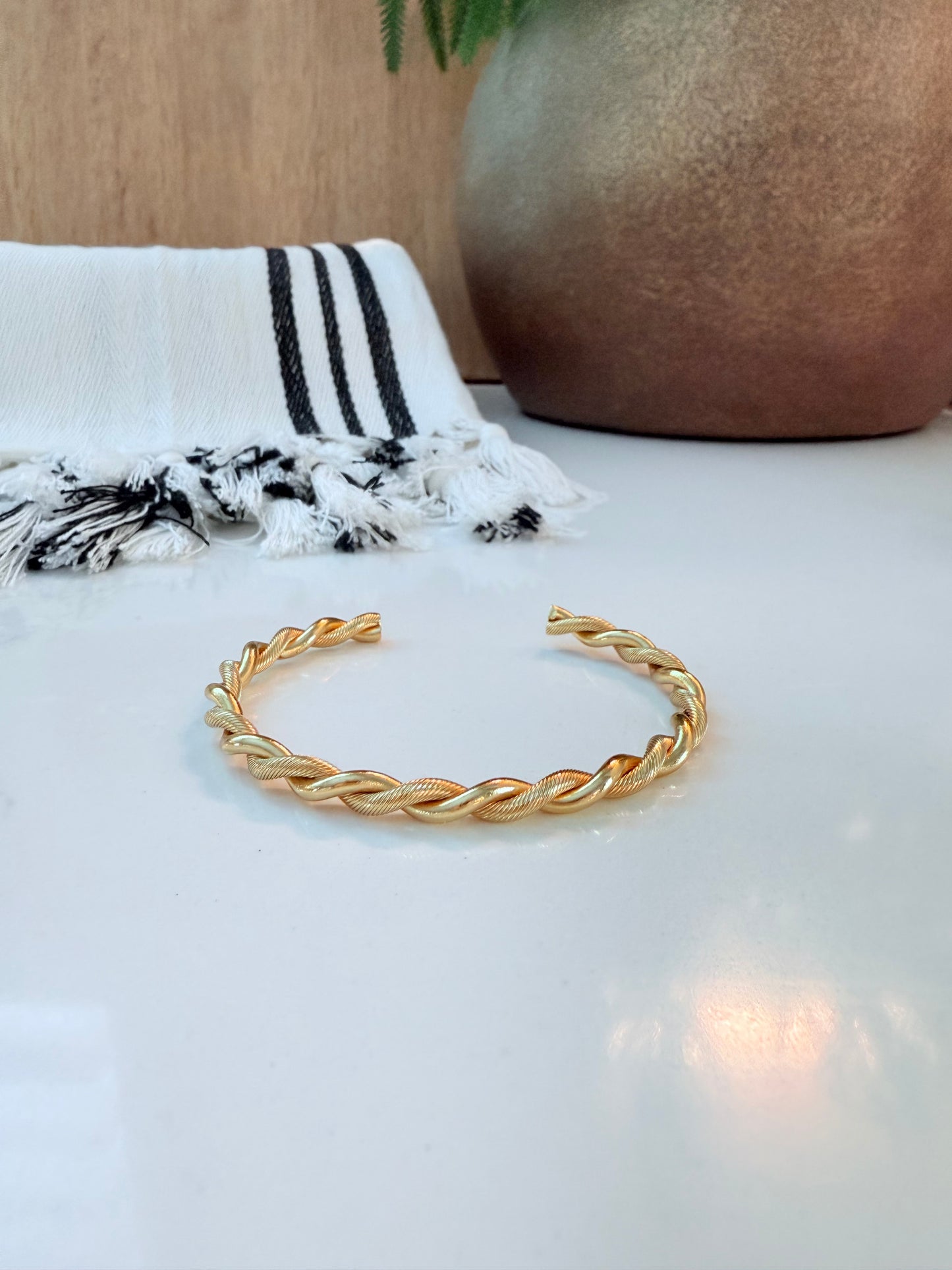 Twist Cuff Bangle (Designer Inspired)