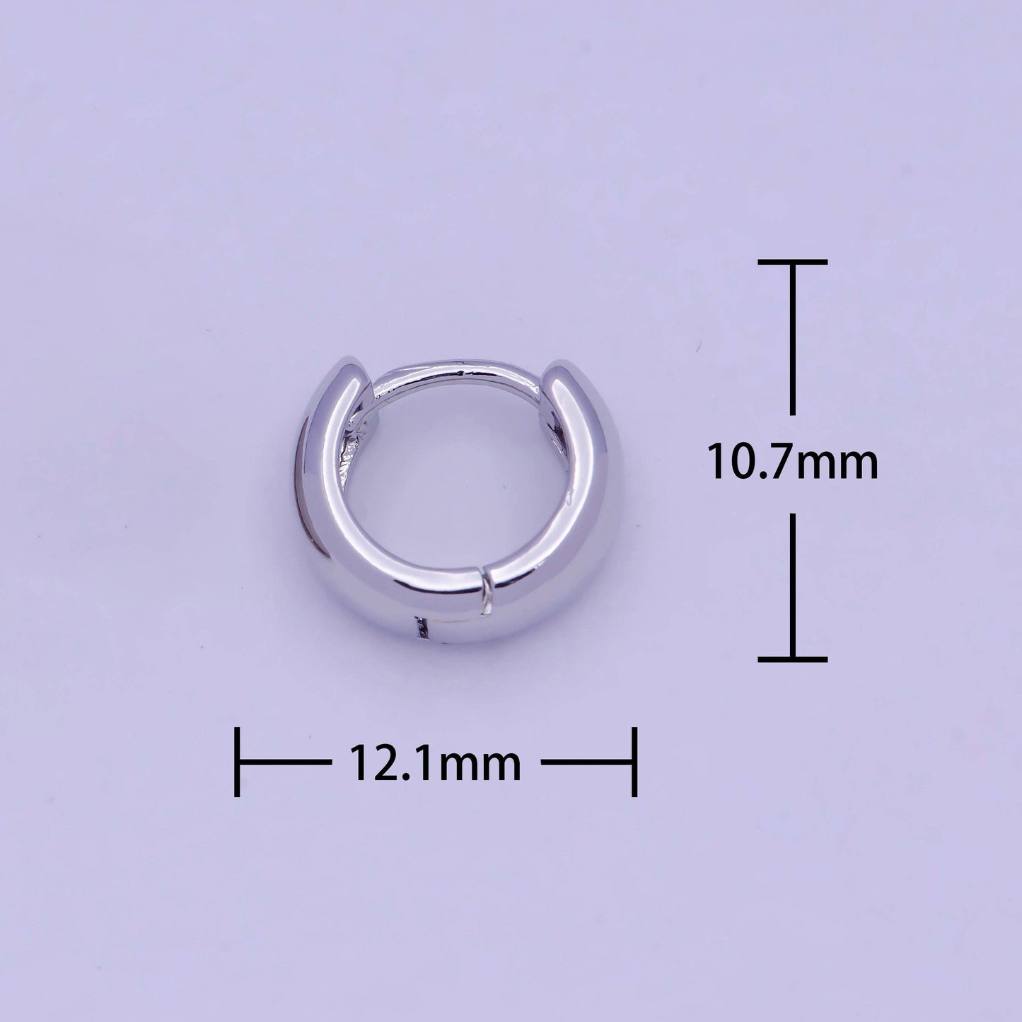 Tiny Huggie Silver Huggies