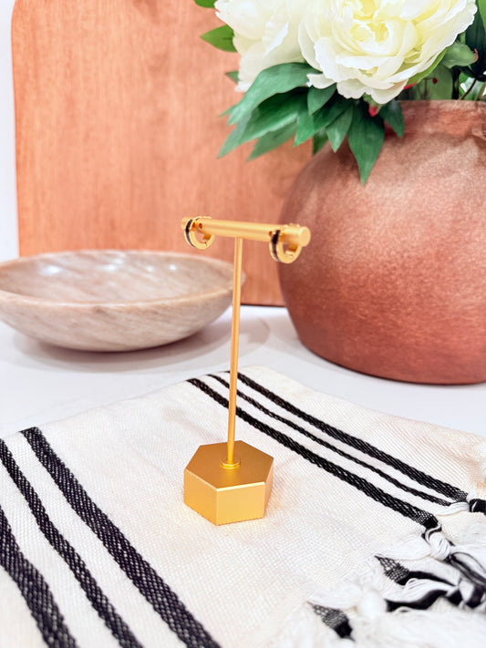 Mini Enamel Stainless Steel Round Huggie Hoops