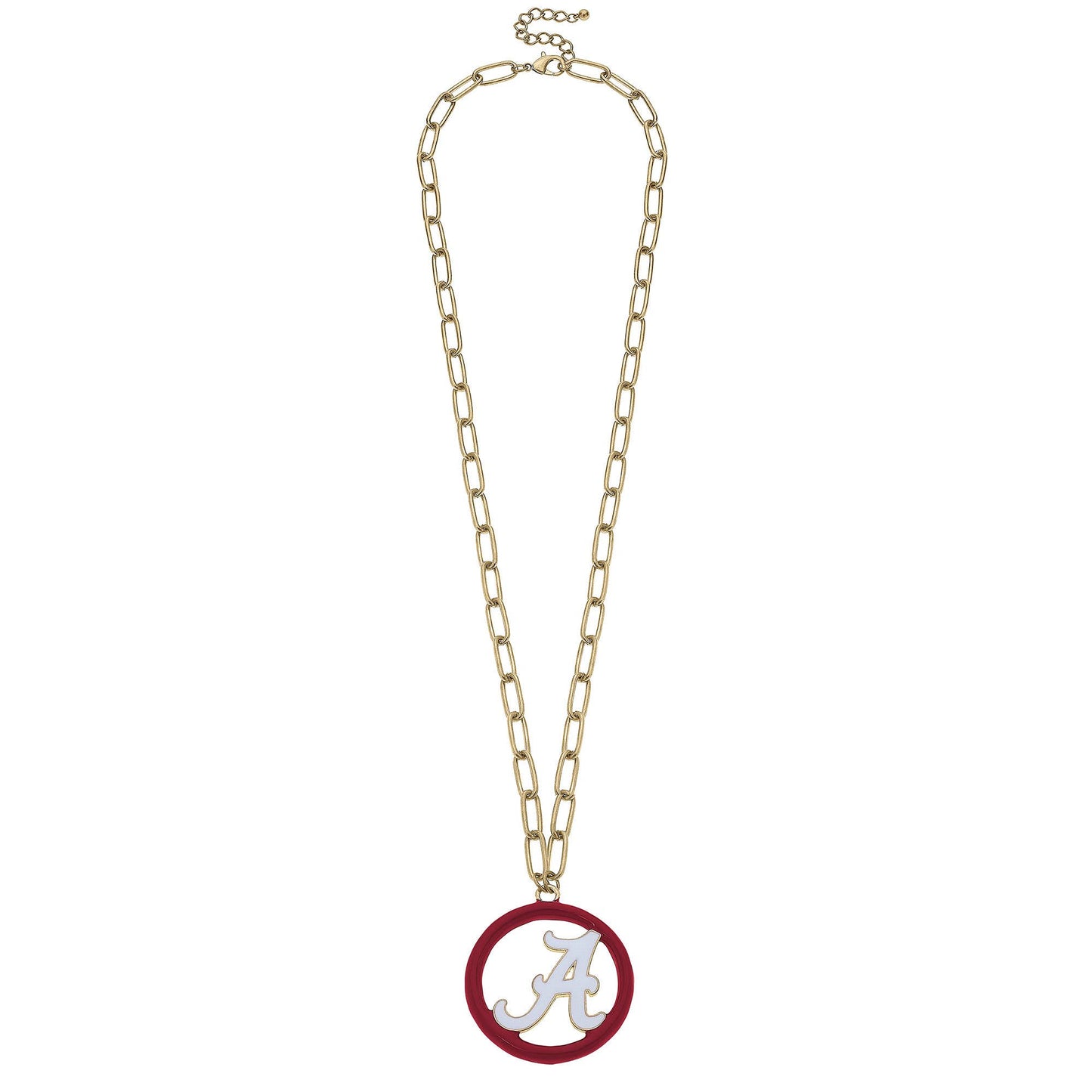 Alabama Crimson Tide Logo Enamel Medallion Necklace
