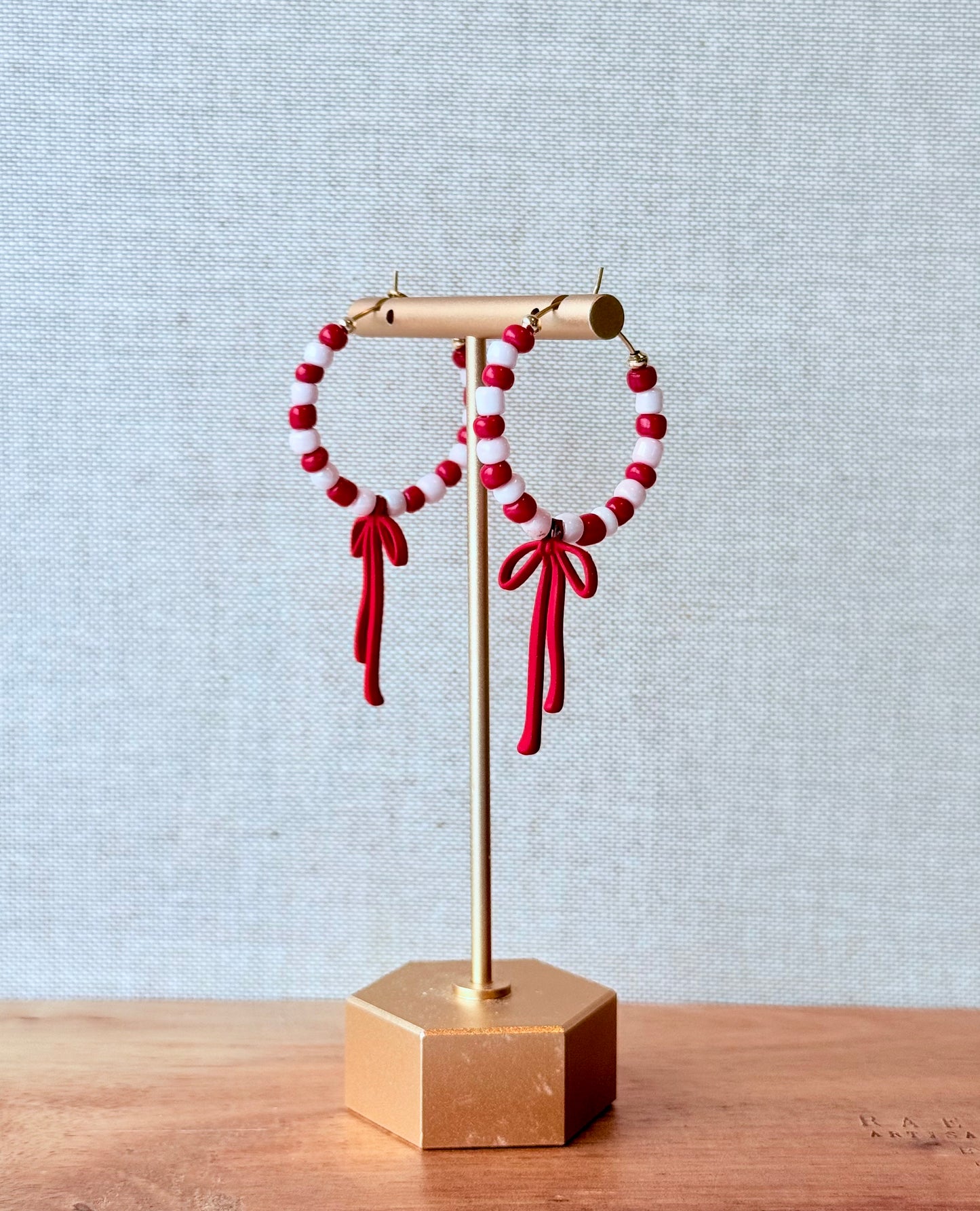 Must Love Bows – Hoop Earrings