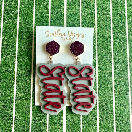 State Game Day Earrings