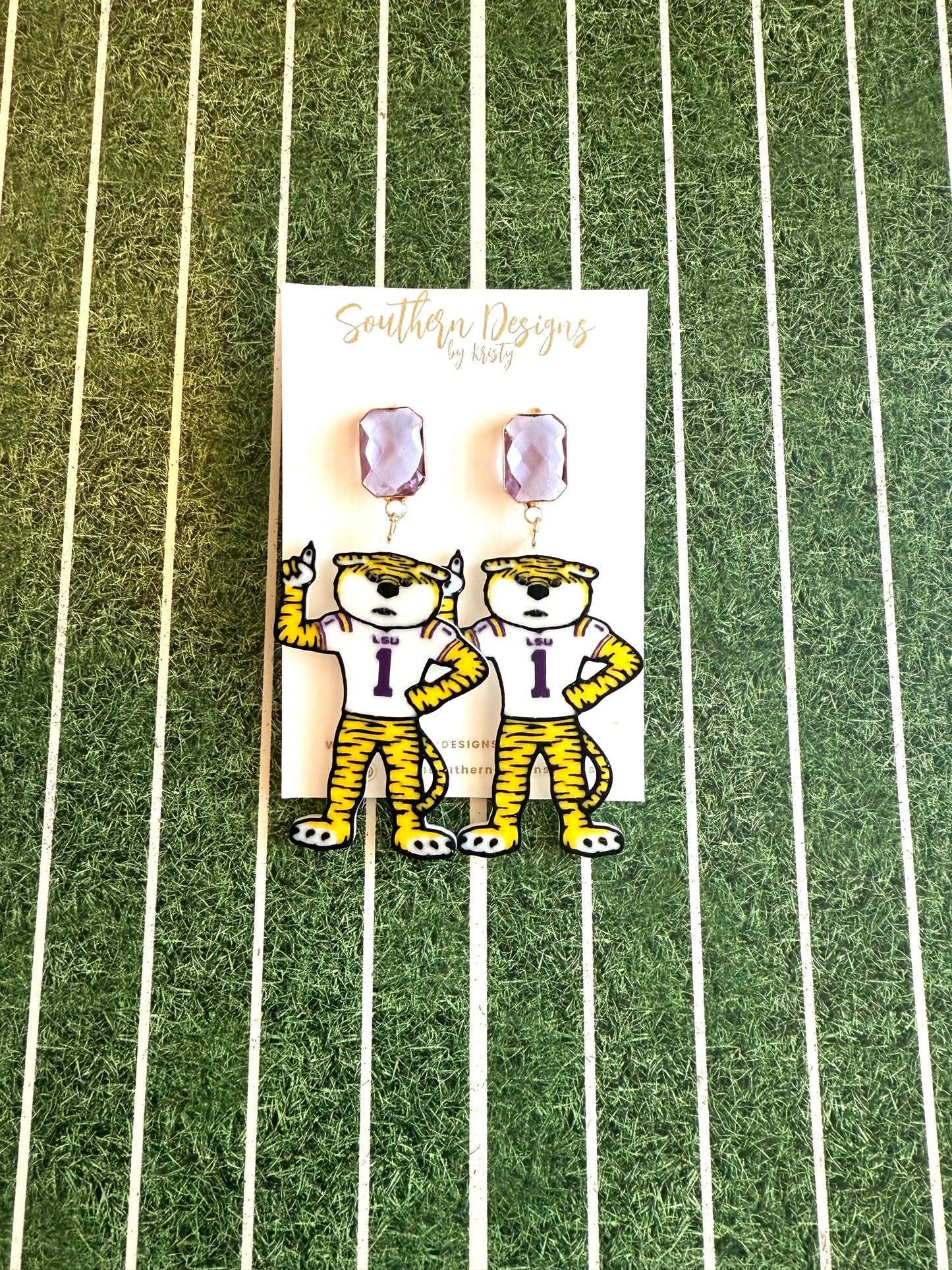 LSU Tiger Earrings