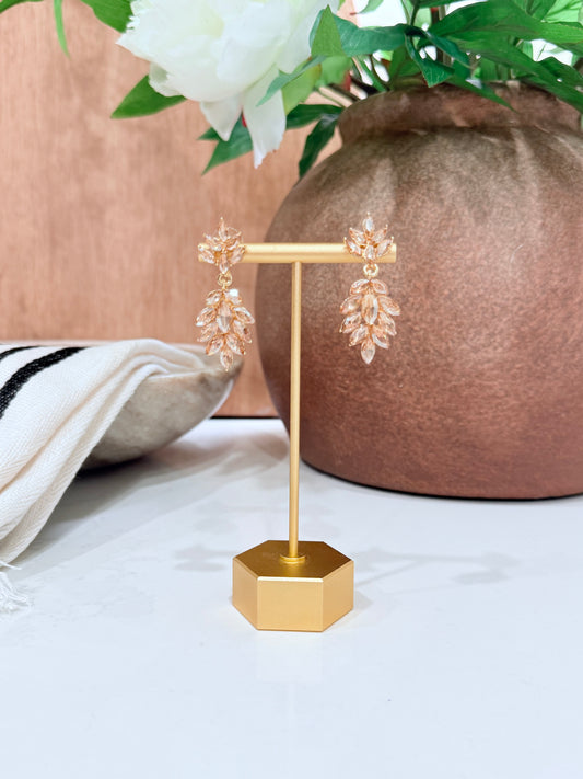 Marquise Stone Cluster Dangle Earring