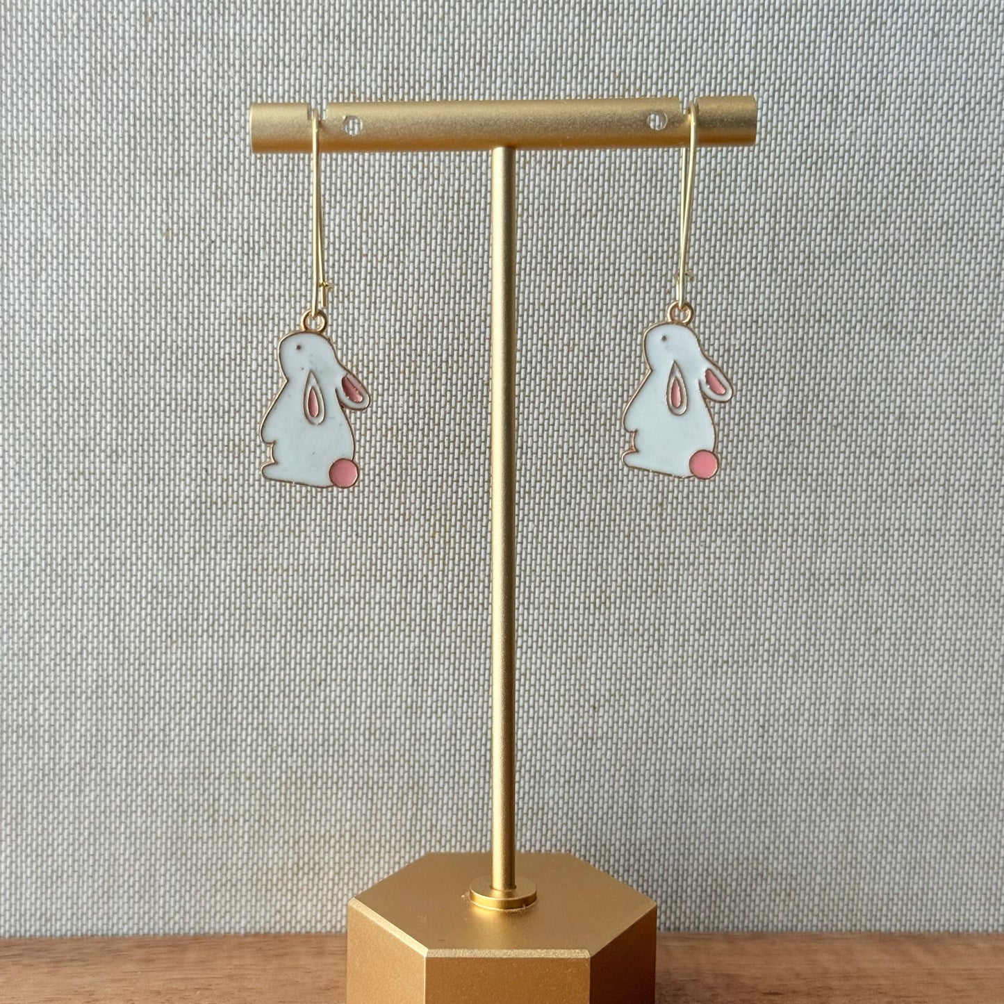 Blush Bunny Dangle Earrings
