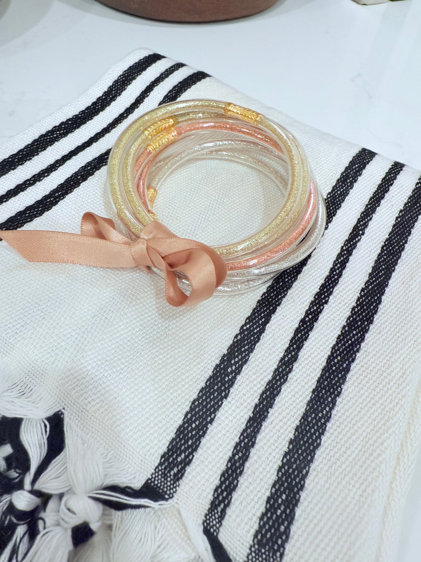 Jelly Bangle Bracelet Stack