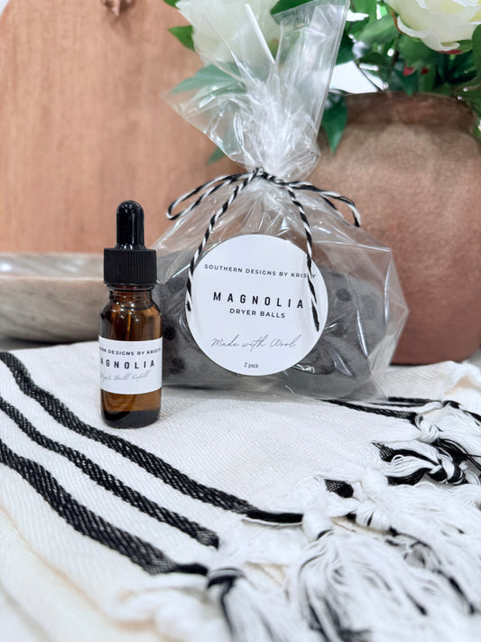 Magnolia Scented Dryer Balls with Refill
