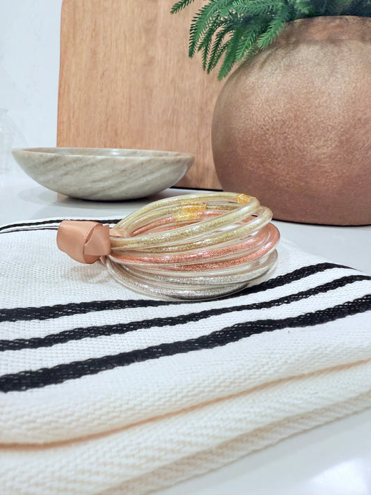 Jelly Bangle Bracelet Stack