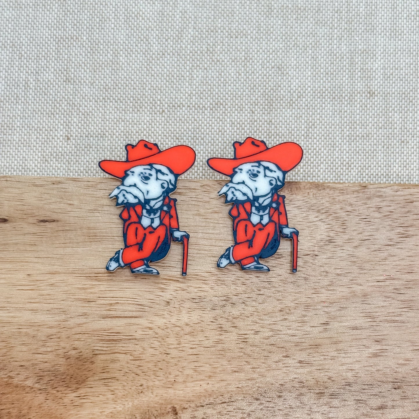 Ole Miss Rebel Mascot Studs