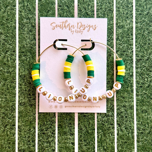 Custom “Lion Up” Hoops