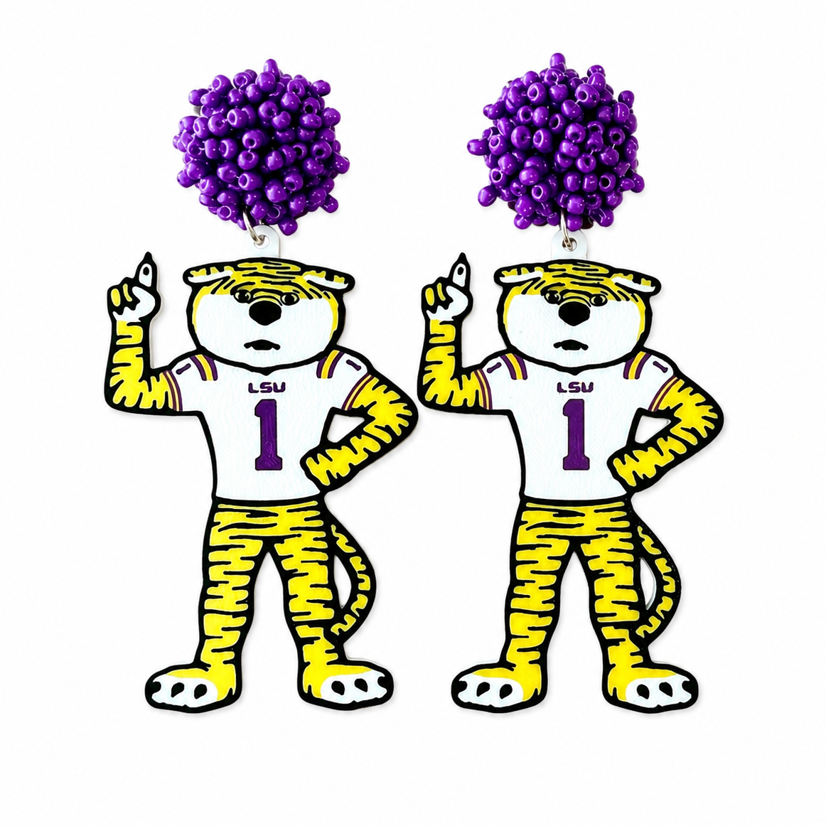 LSU Tiger Earrings