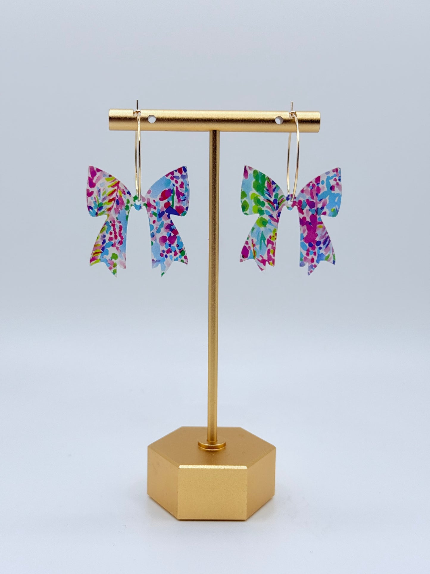 Spring Ribbon Dangle Earrings