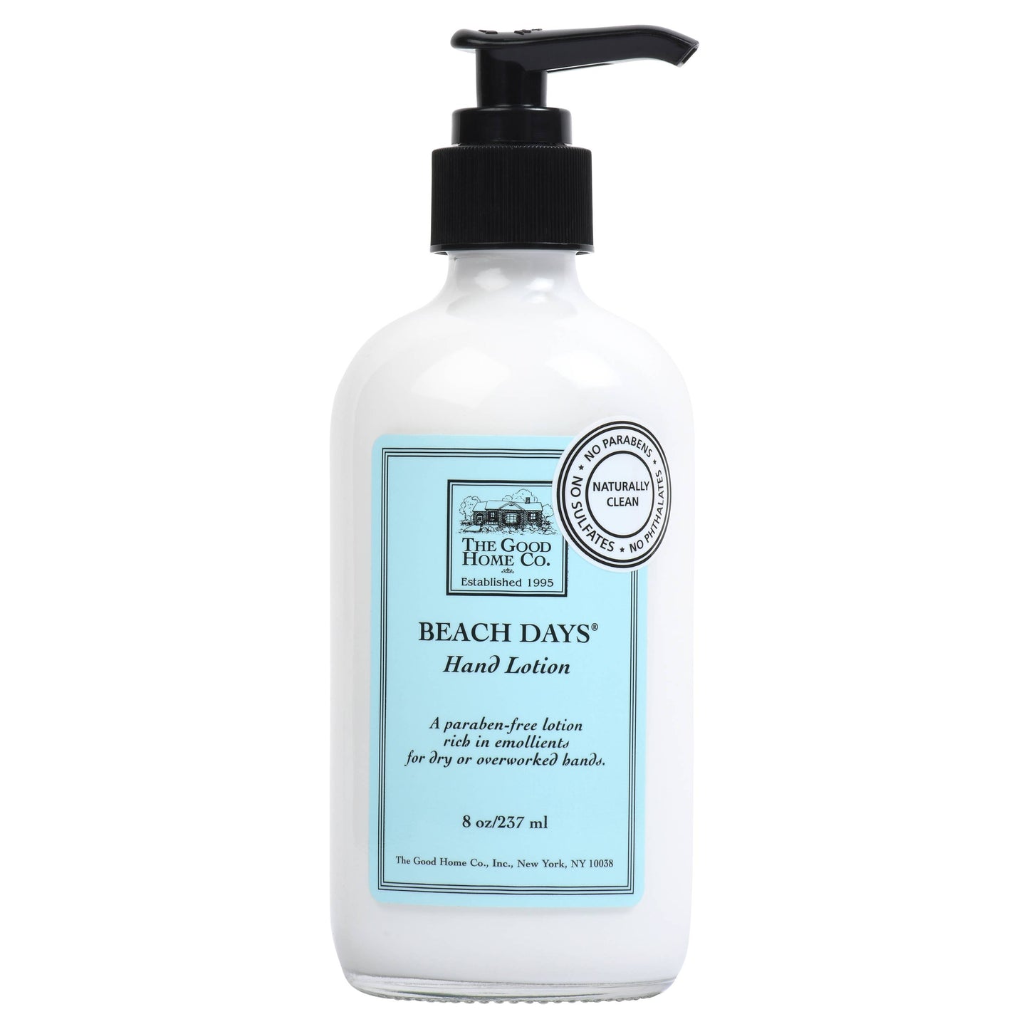 fresh-scented hand lotion in 8 oz bottle