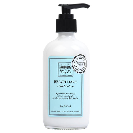 fresh-scented hand lotion in 8 oz bottle