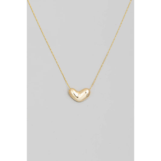 Bubble Heart Pendant Necklace