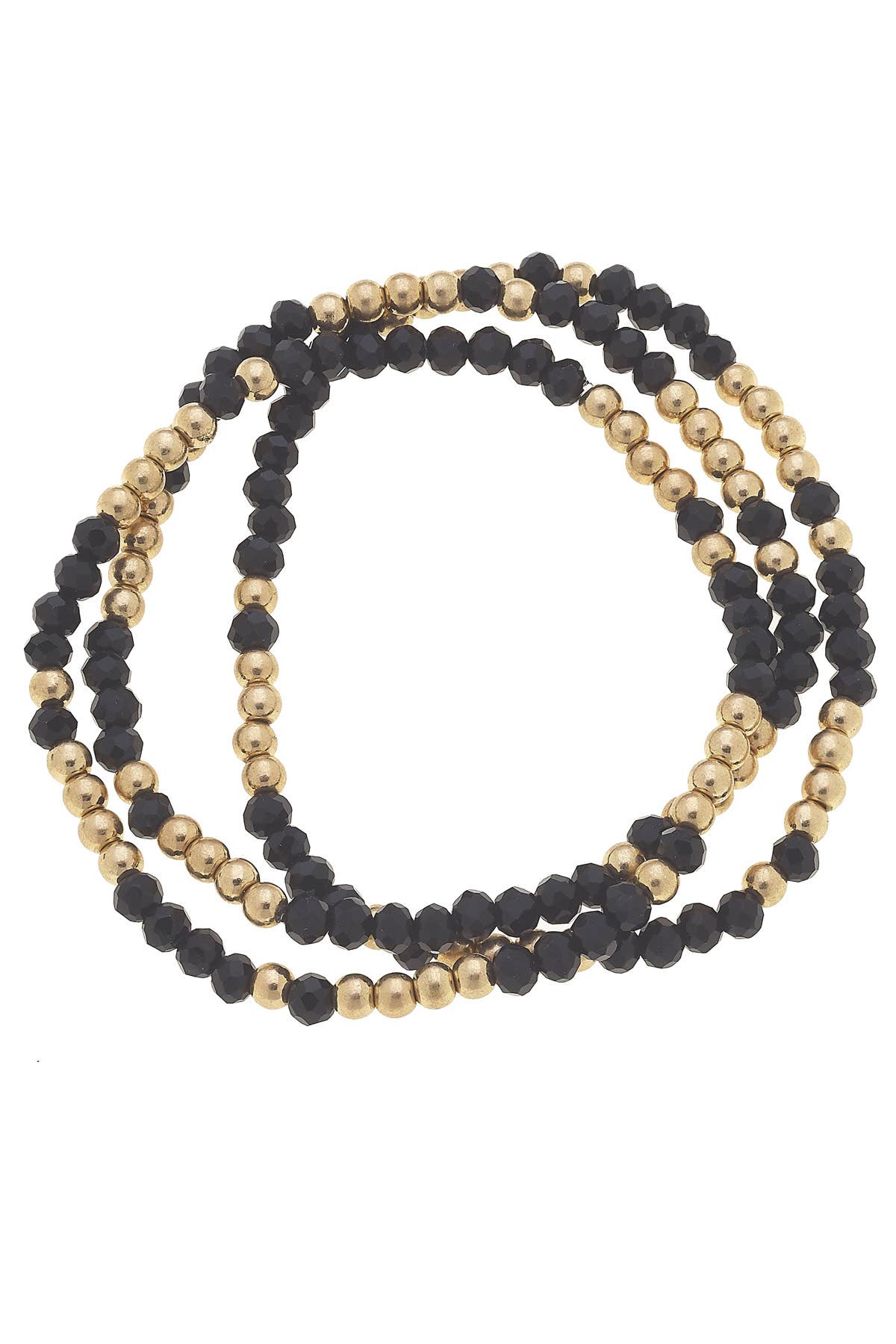 Francie Beaded Glass Stretch Bracelets