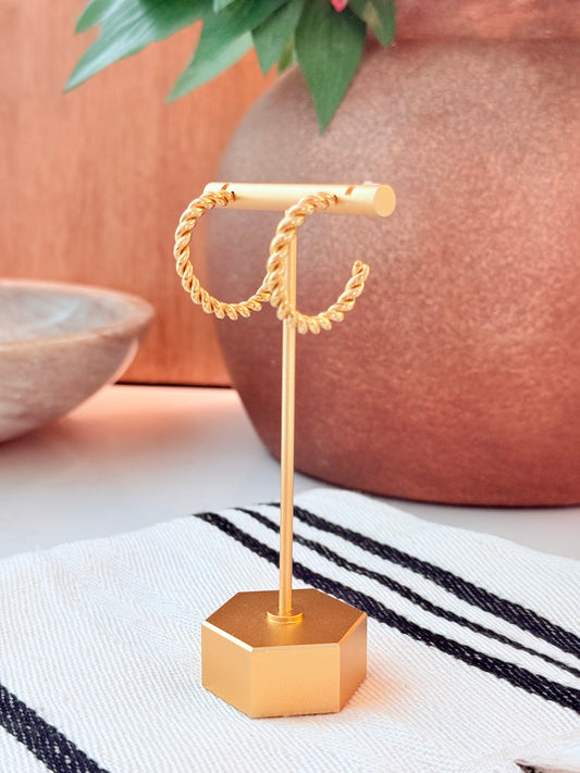 Lightweight artisan hoop earrings for women