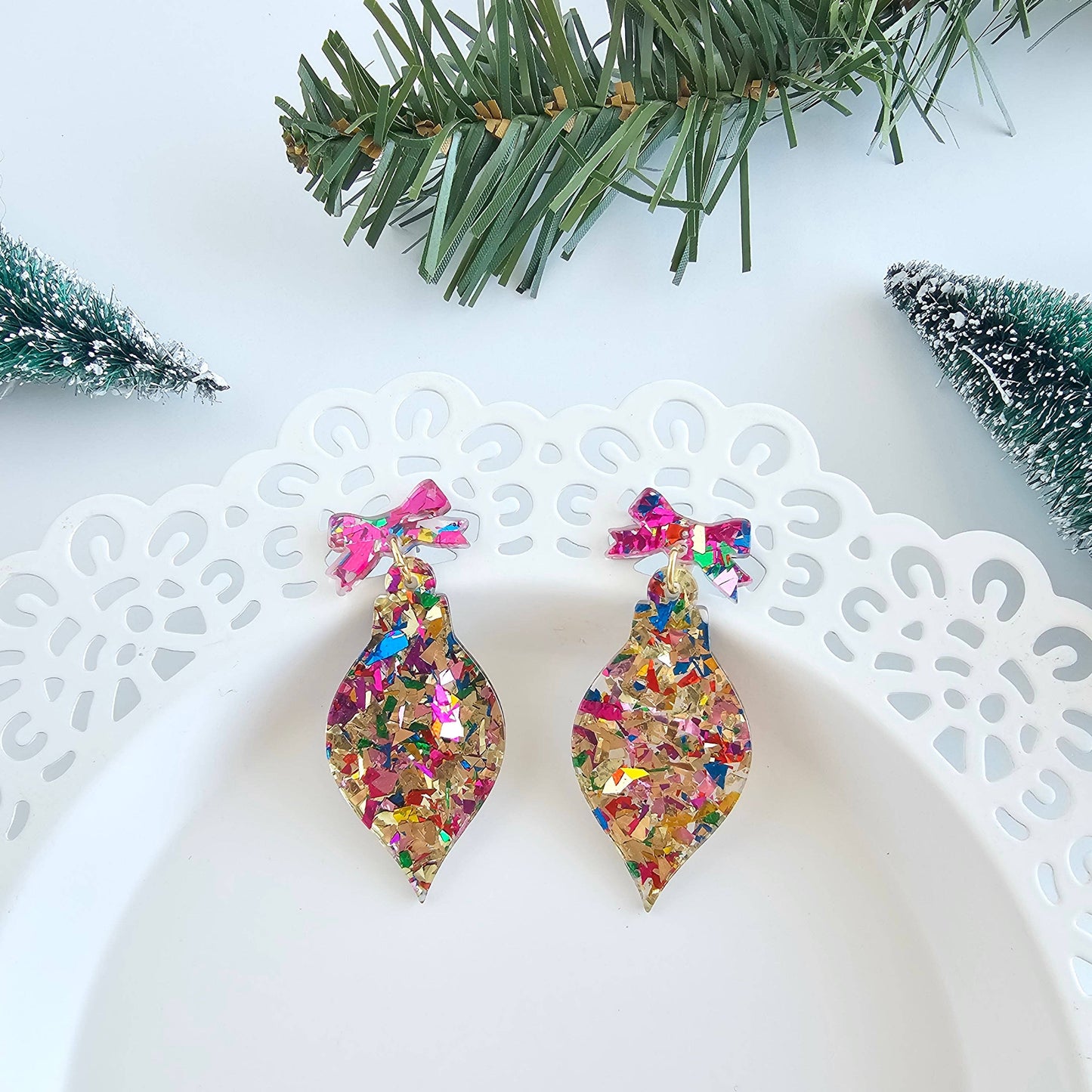 Christmas Ornament Earrings