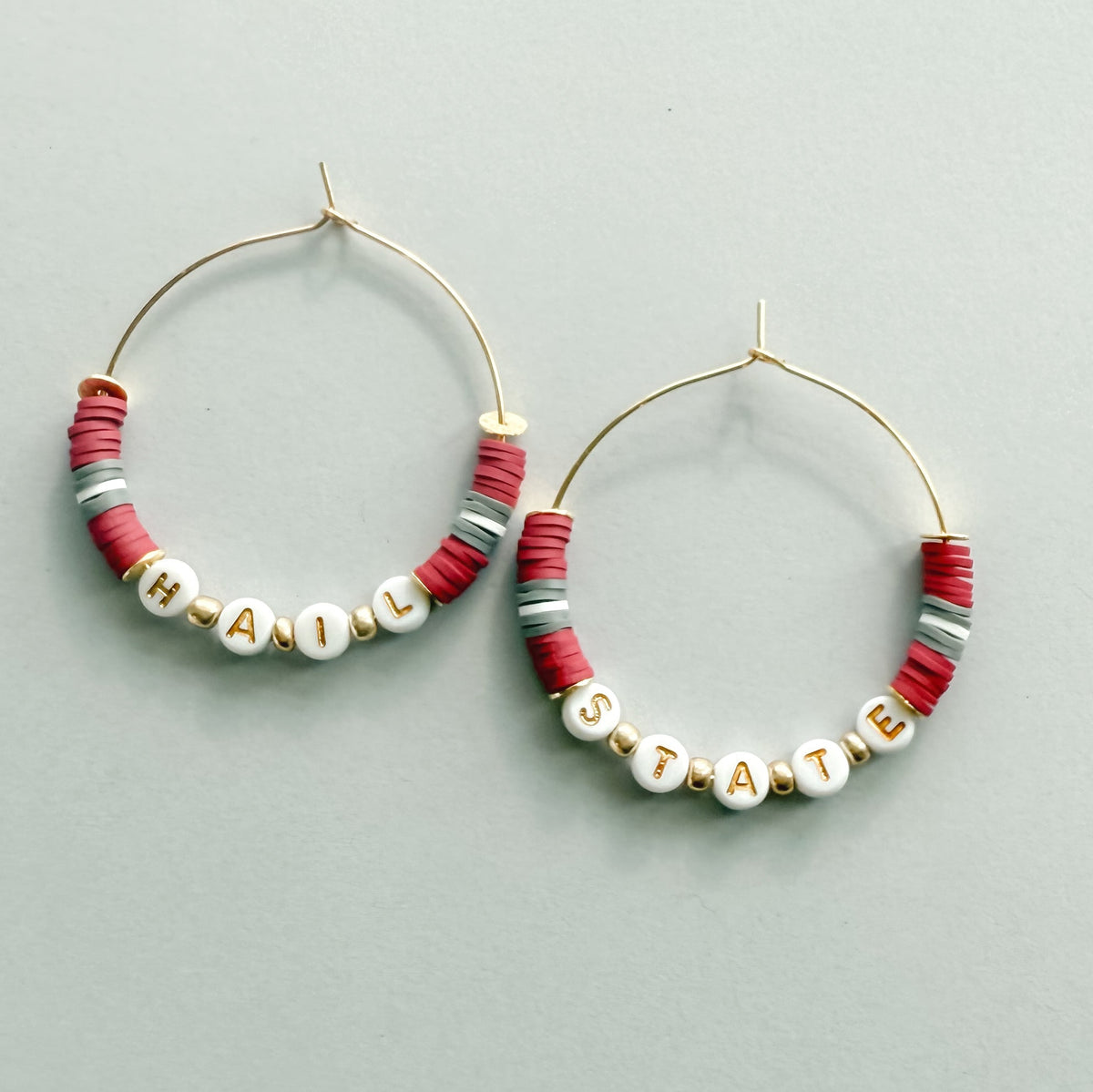 Hail State Design Hail State Hoop Earrings – Southern Designs by Kristy
