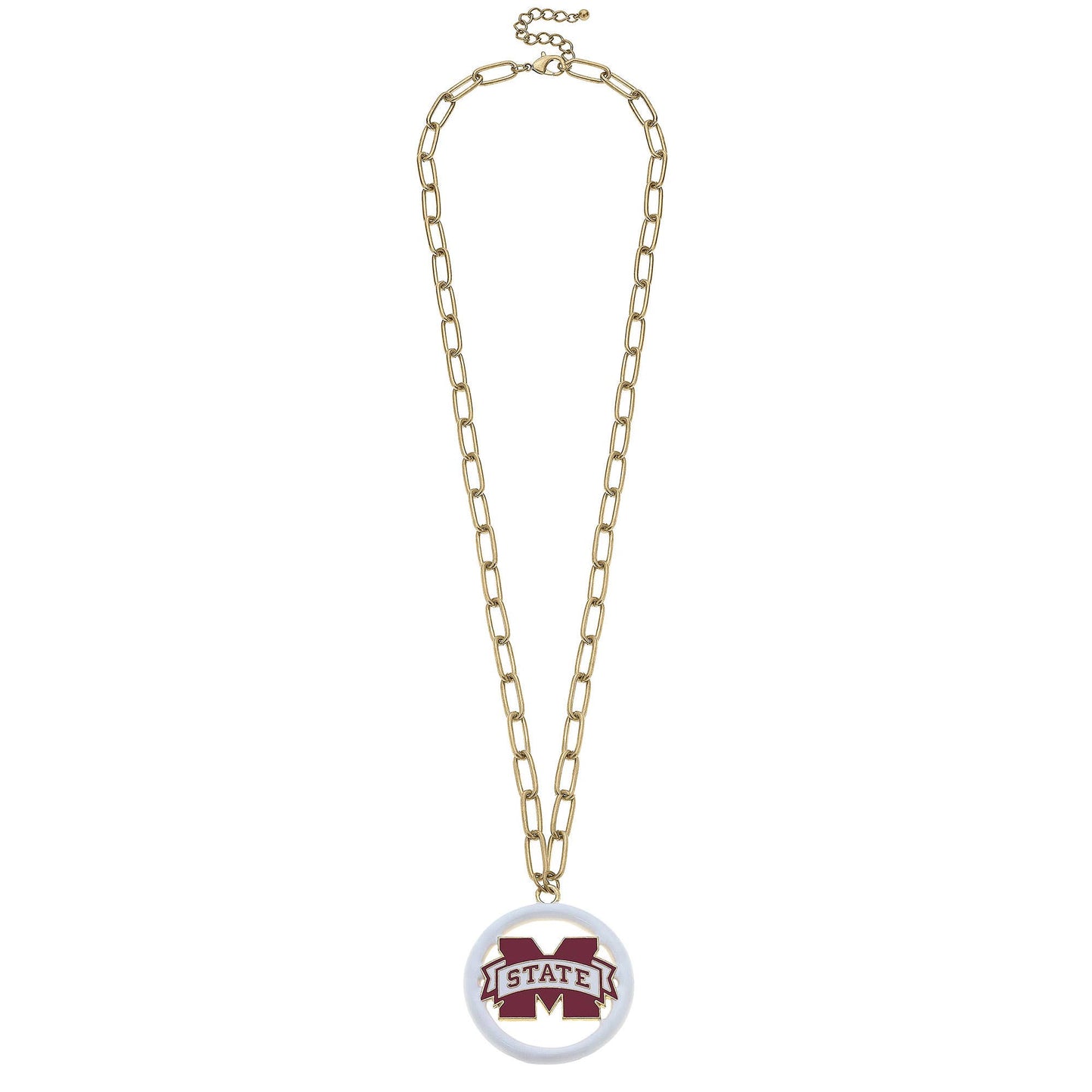 Mississippi State Bulldogs Logo Medallion Necklace