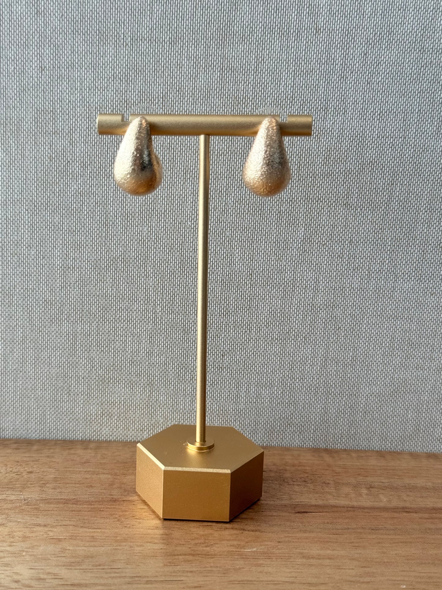 Statement Teardrop Earrings – Glossy & Textured Finishes