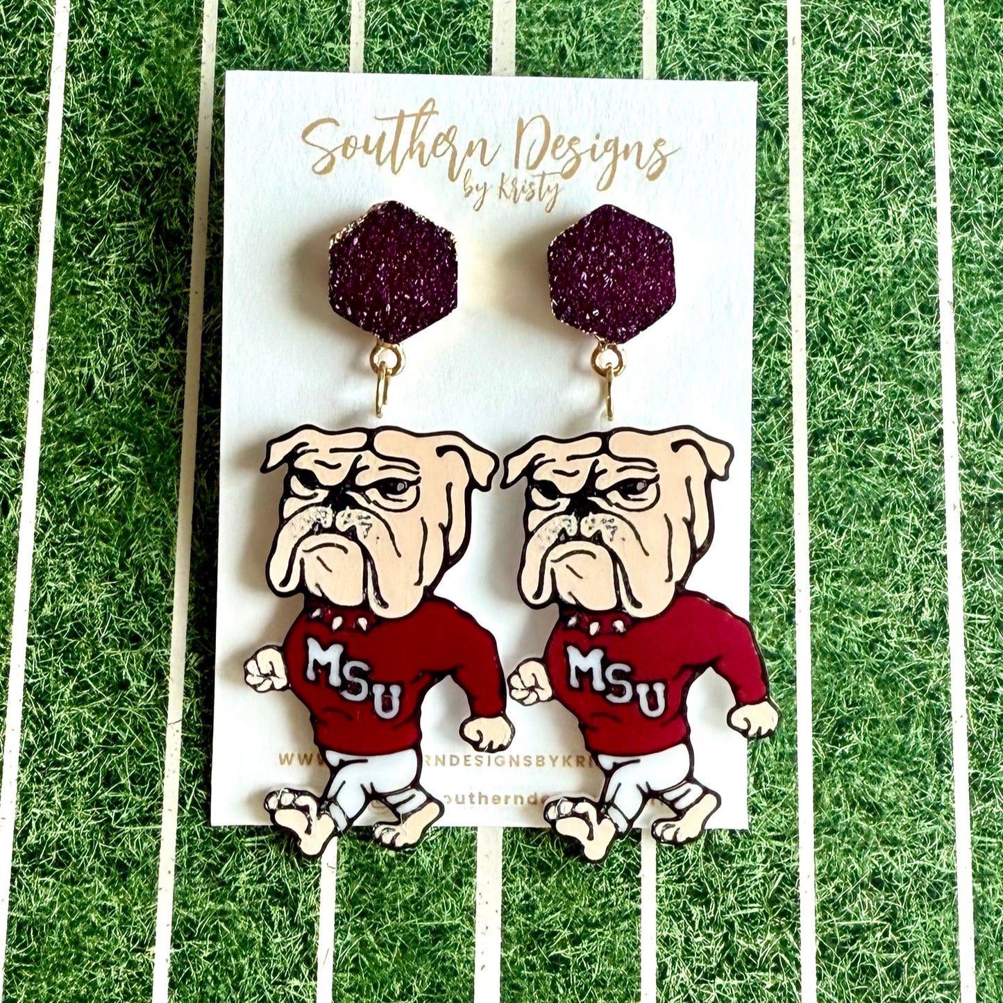 MSU Bulldogs Game Day Earrings
