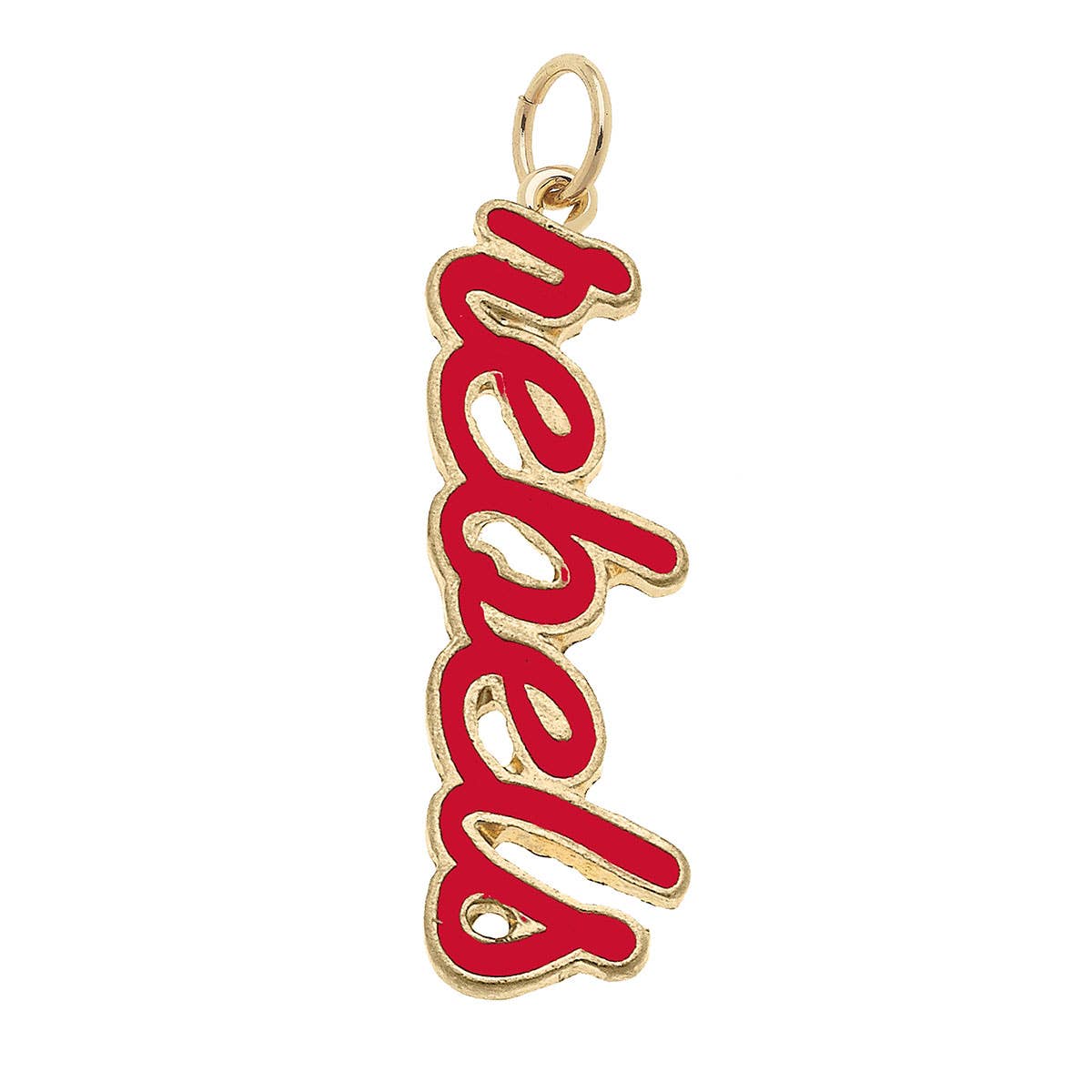 Ole Miss Rebels Enamel Script Charm