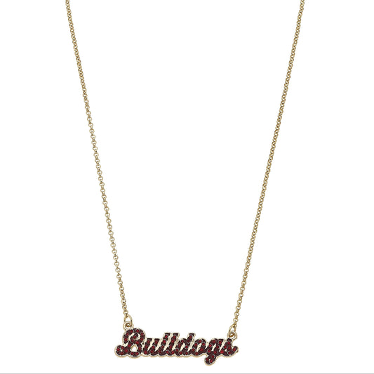 Mississippi State Bulldogs  Pave Autograph Enamel Necklace