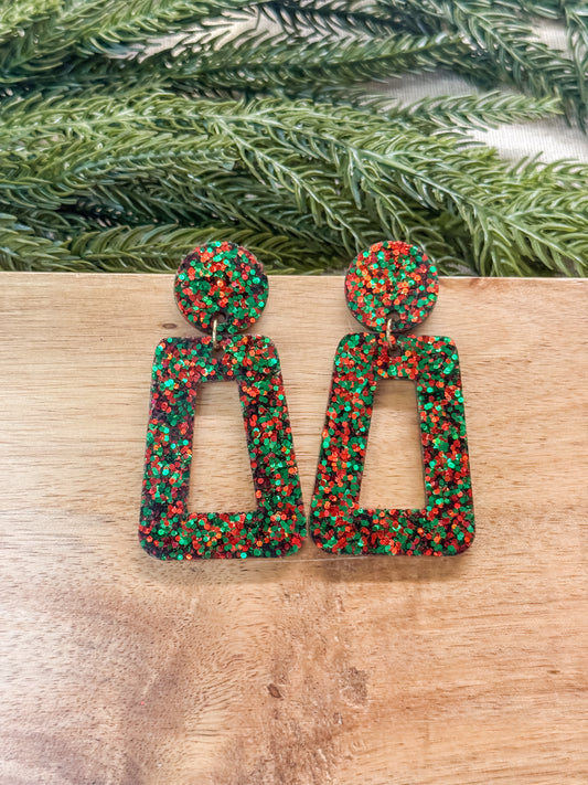 Glitter Christmas Dangles