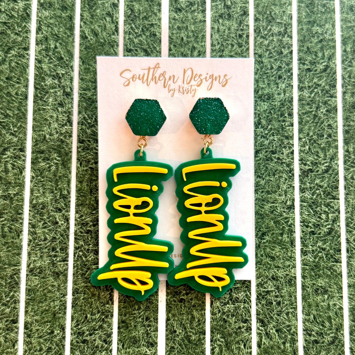 Lion Up Earrings - Spirit Statement Dangles