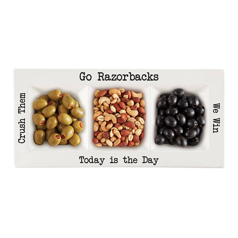 Condiment Platters - Razorbacks