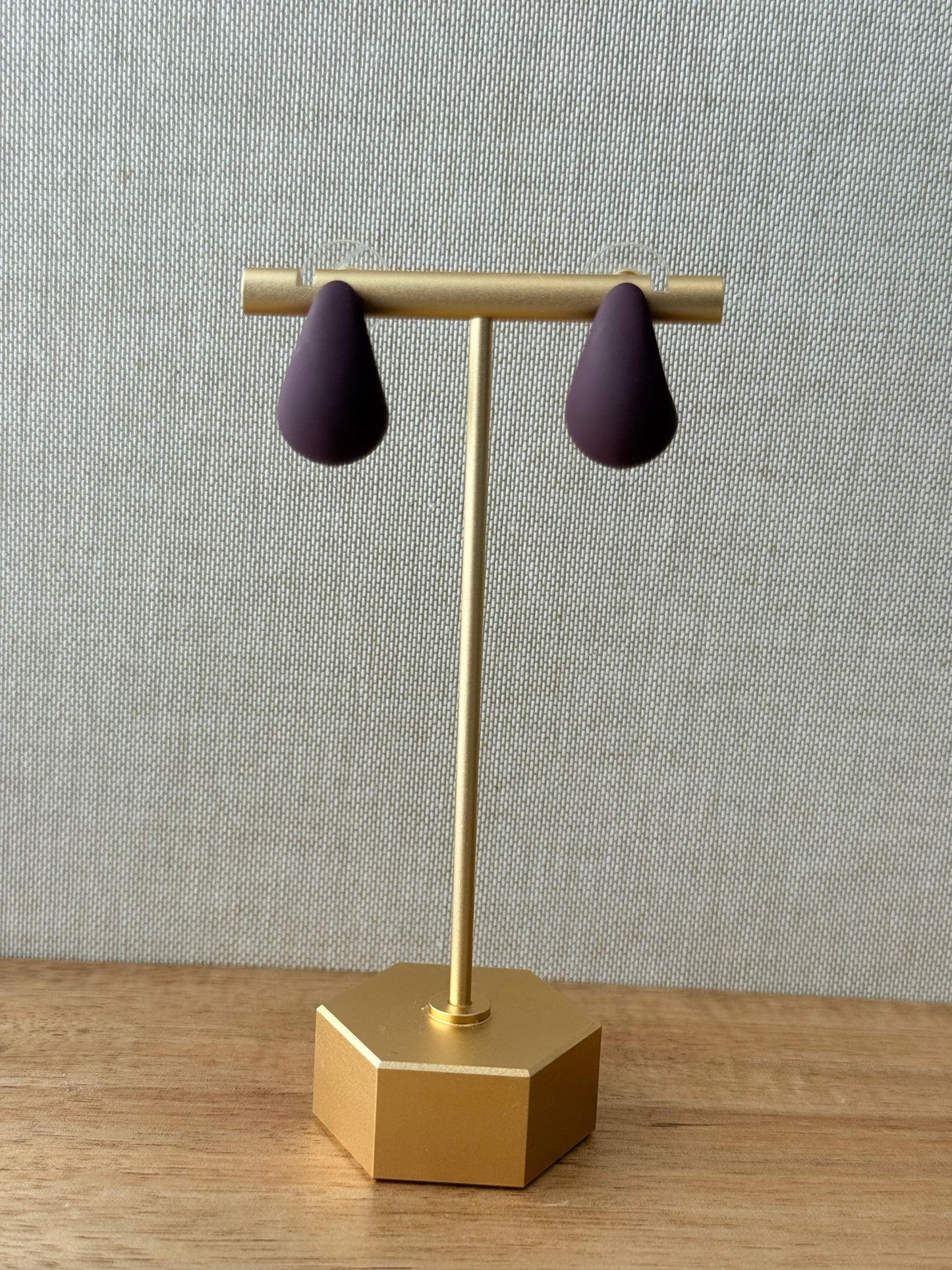 Statement Teardrop Earrings – Glossy & Textured Finishes