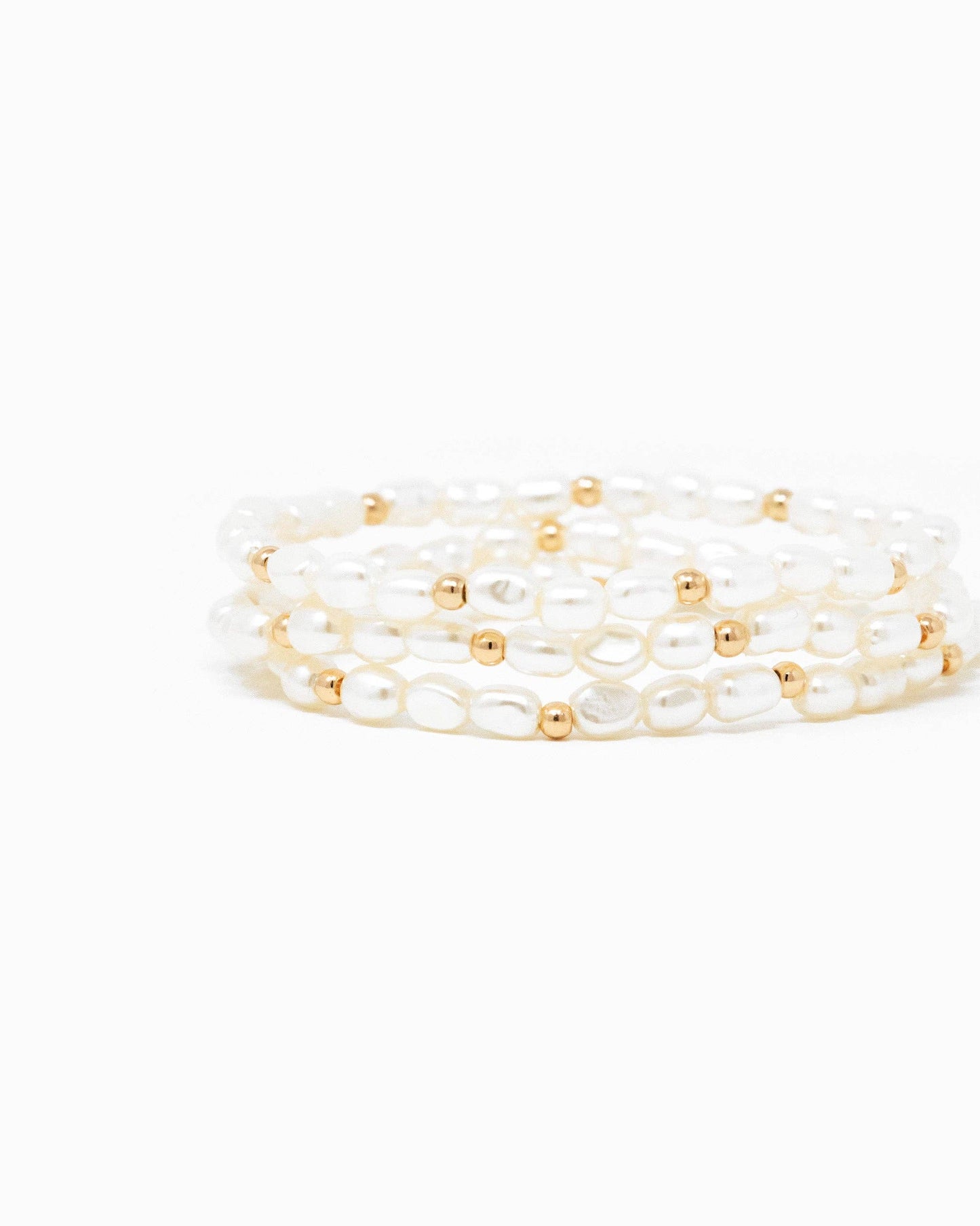 Pearl Stretch Bracelet Set of 3