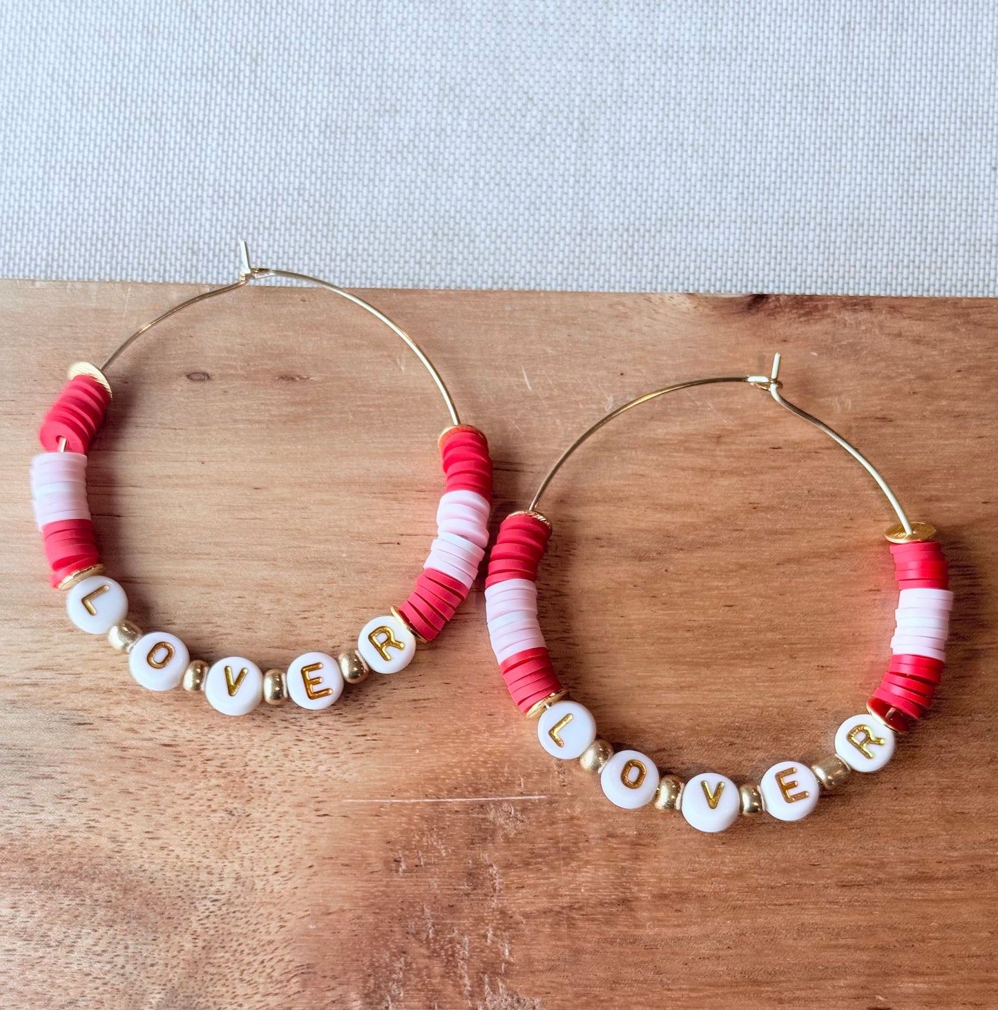 Lover Hoops – Valentine Statement Earrings