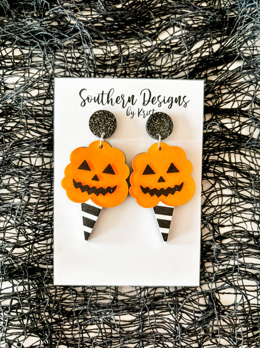 Pumpkin Ice Cream Cone