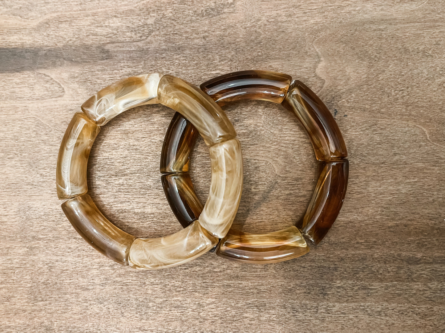 Acrylic Amber bracelet
