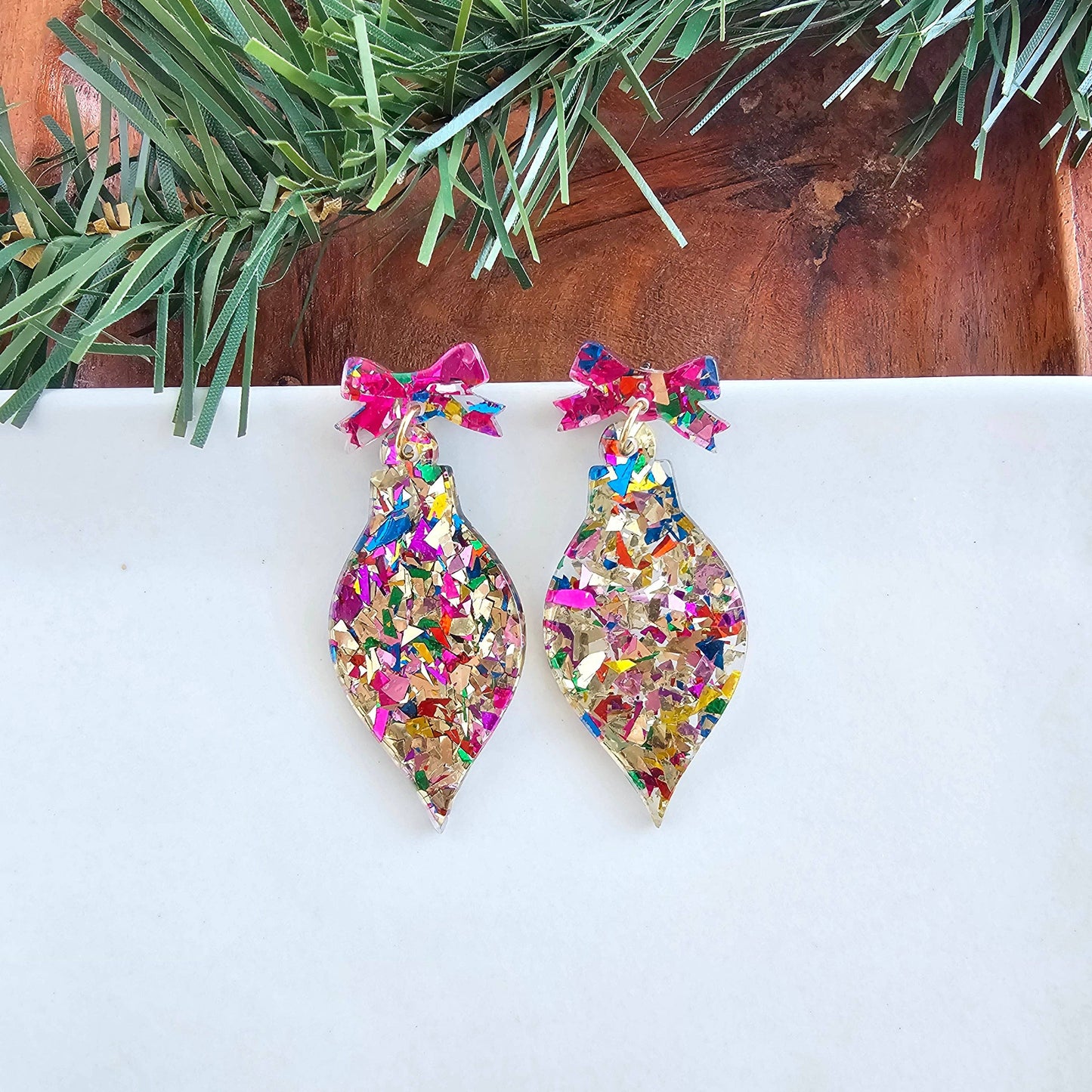 Christmas Ornament Earrings