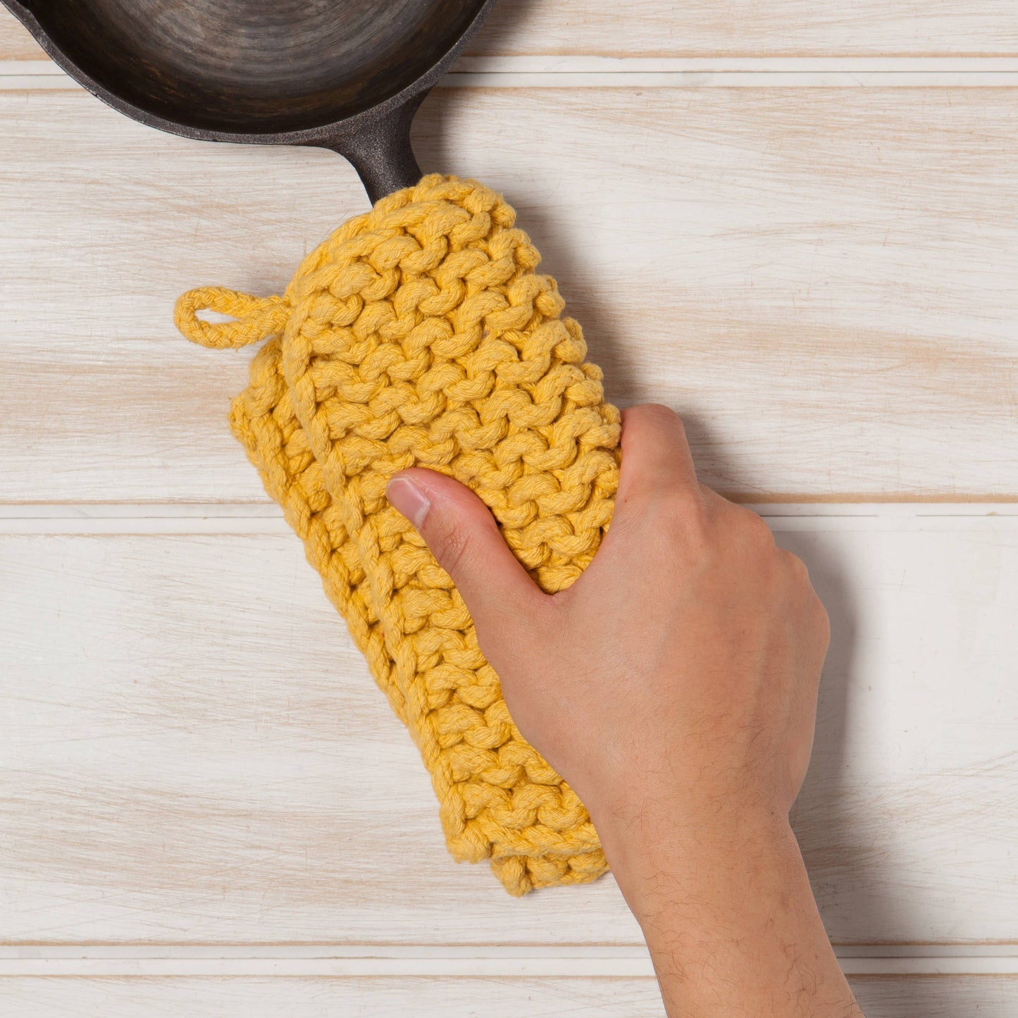 Ochre Knit Potholder from Danica Heirloom