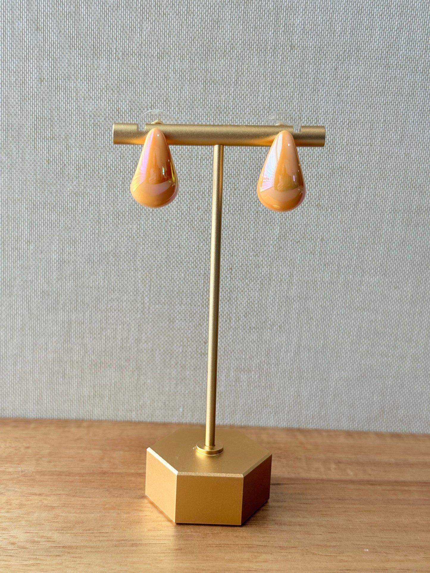 Statement Teardrop Earrings – Glossy & Textured Finishes