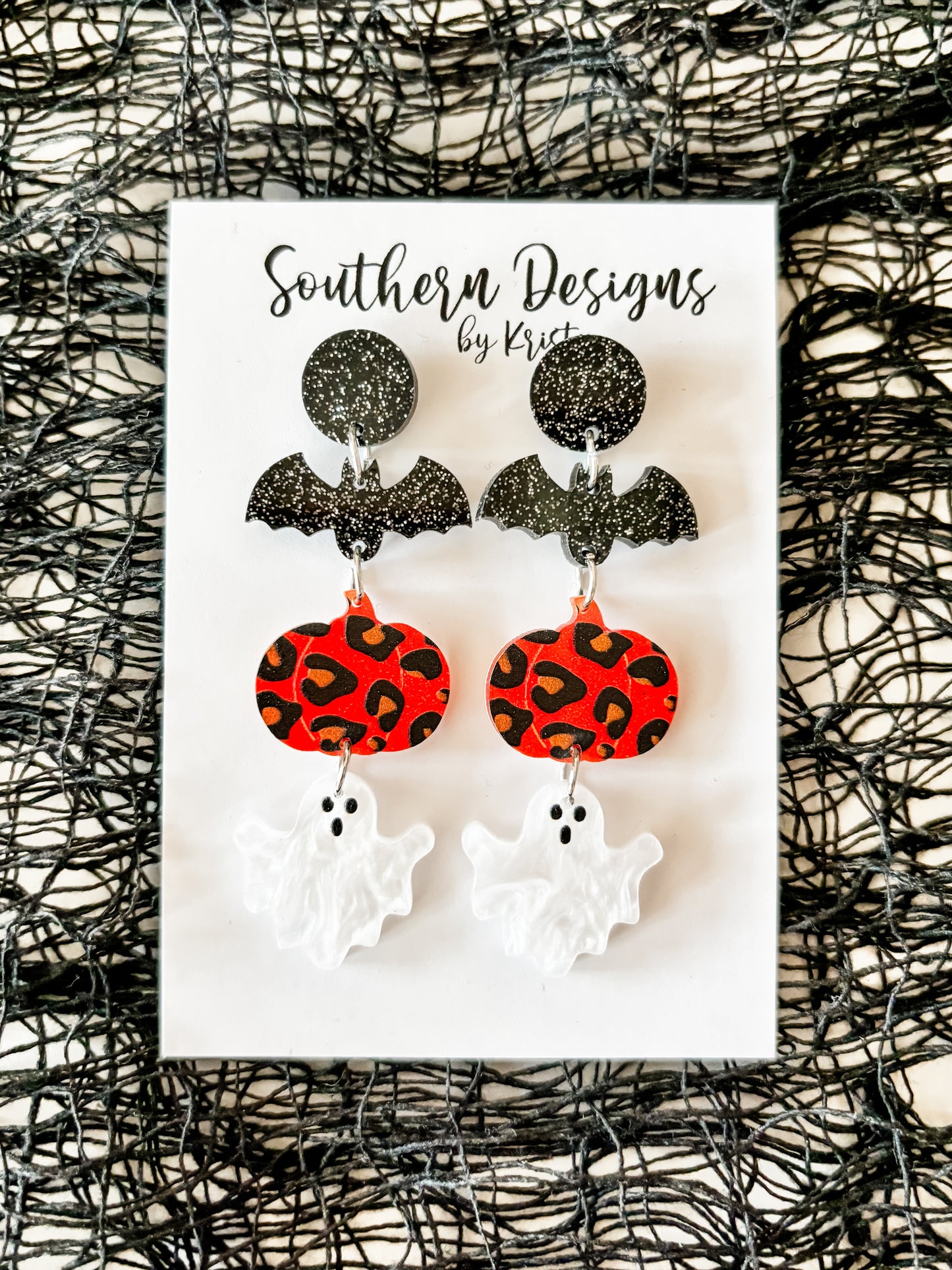 Bat, Pumpkin and Ghost Stack