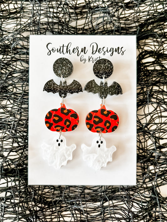 Bat, Pumpkin and Ghost Stack