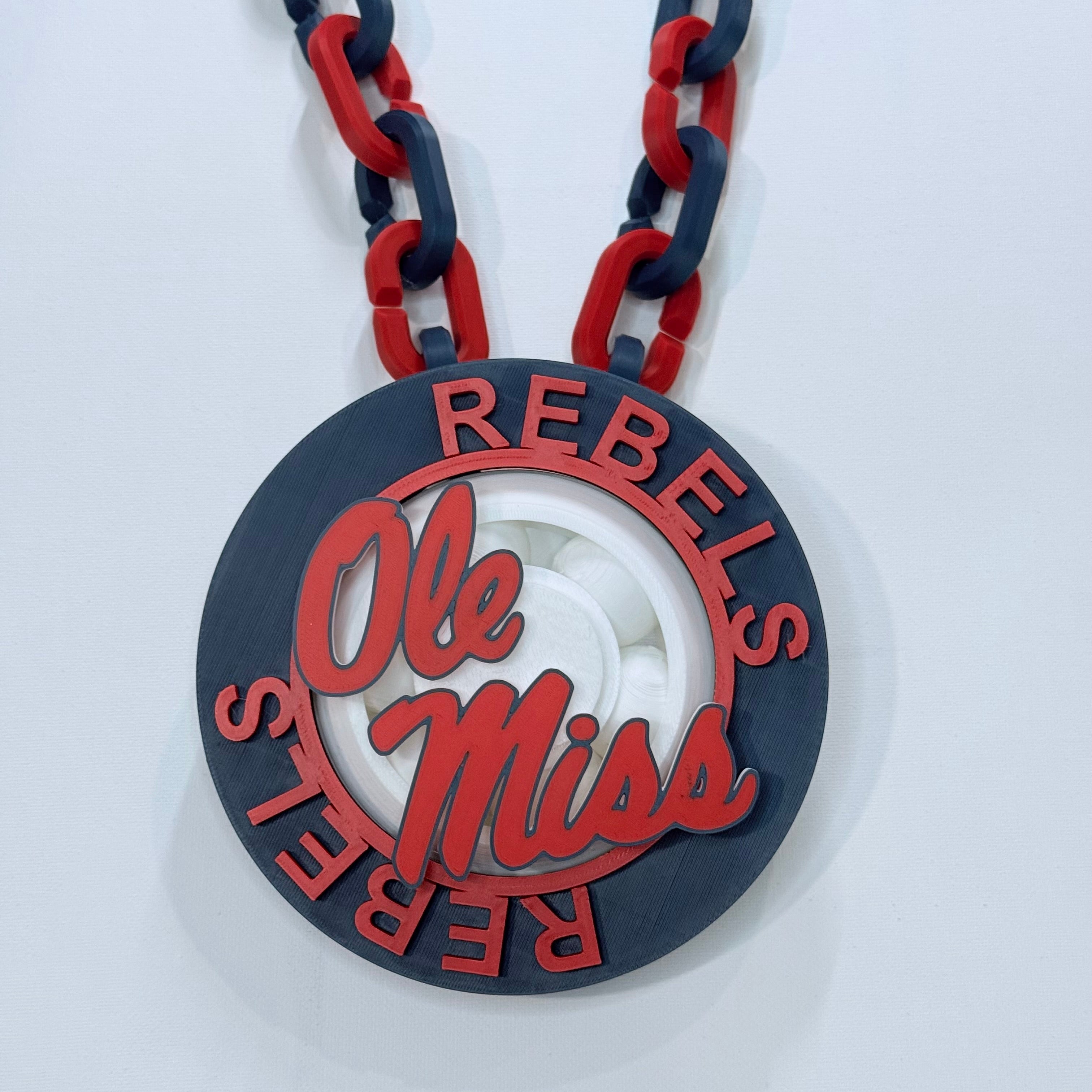 Ole Miss Rebels Spinning Hype Chain – Southern Designs by Kristy