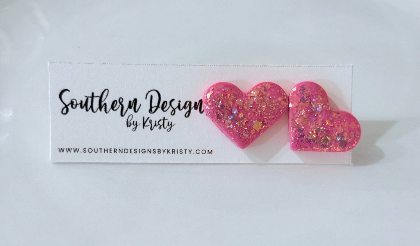 Sparkle Heart Studs