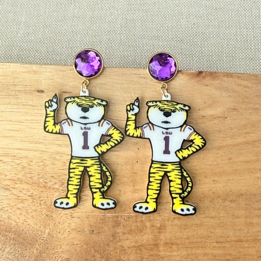 LSU Tiger Earrings