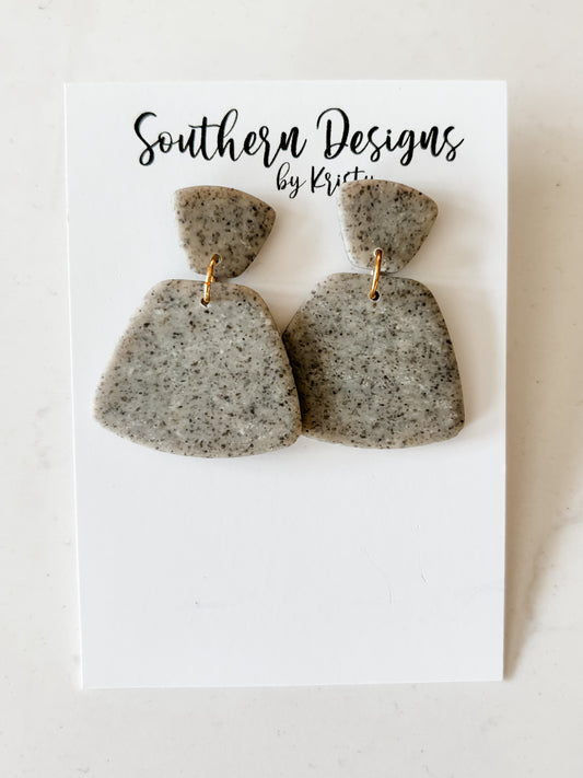 The Granite Set- Polymer Clay Dangle Earrings