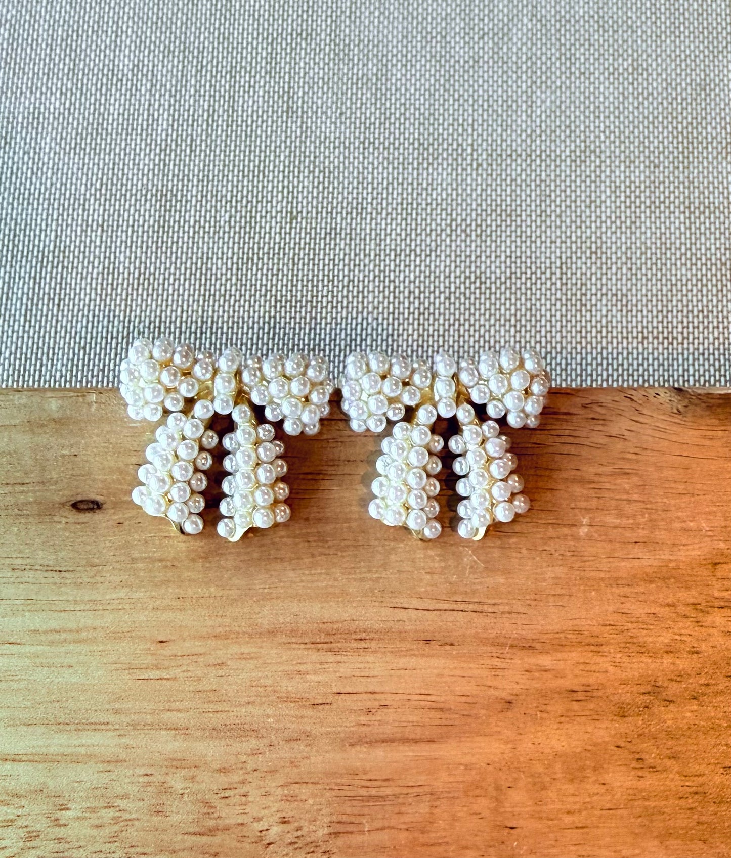 14K Gold-Filled Pearl Ribbon Bow Stud Earrings – Elegant & Hypoallergenic