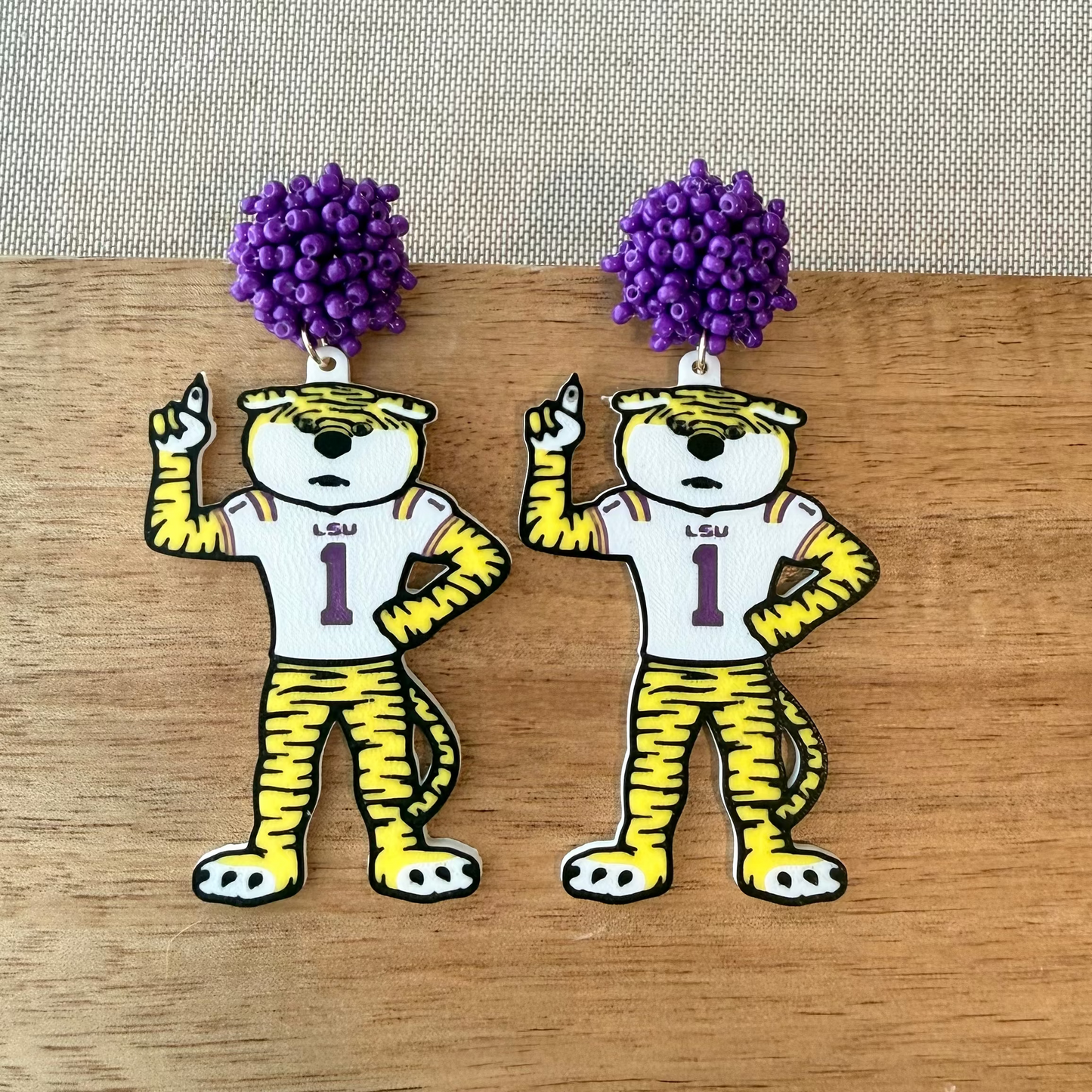 LSU Tiger Earrings