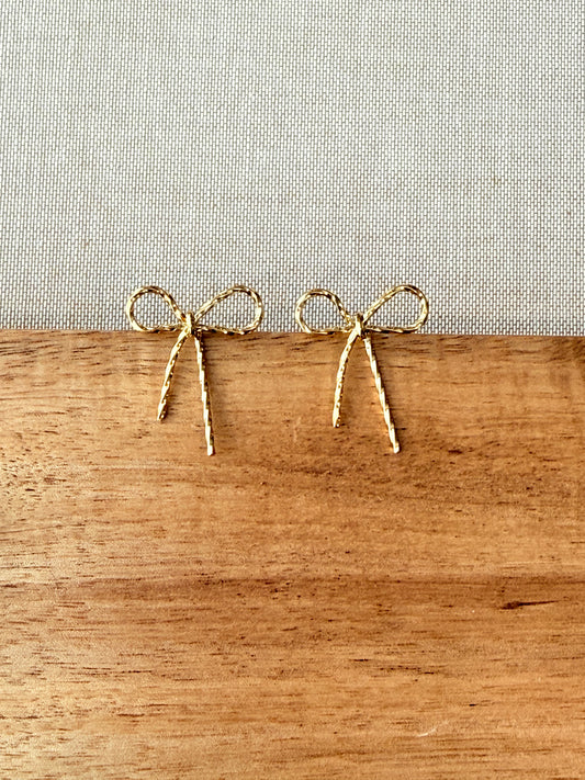 Twisted Bow Tie Earrings